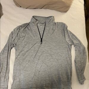 Abercrombie and fitch Gray Quarter-Zip Pullover